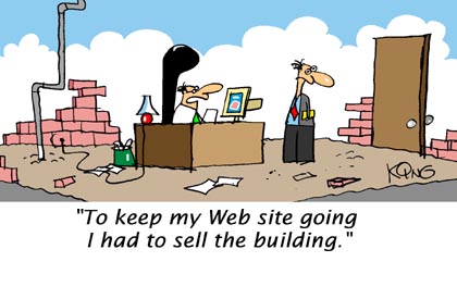 Funny Cartoon - Sell Building