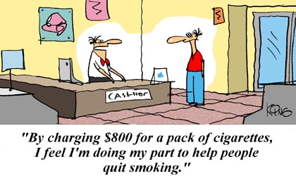 Funny Cartoon - $800 Cigs