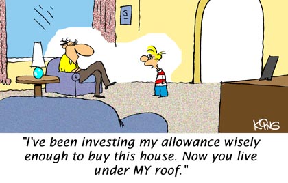 Funny Cartoon - My Roof