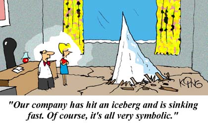 Funny Cartoon - Hit An Iceberg