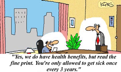 Funny Cartoon - Health Benefits