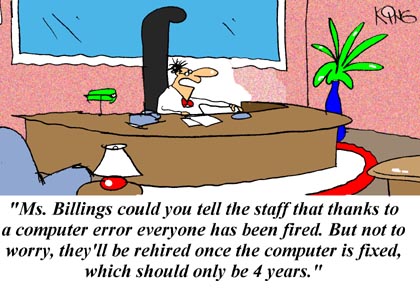 Funny Cartoon - Computer Error