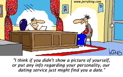 Funny Cartoon - Dating Service