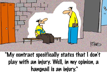 Funny Cartoon - Hangnail