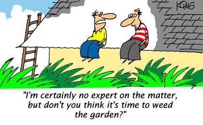 Weed The Garden - Funny Cartoons