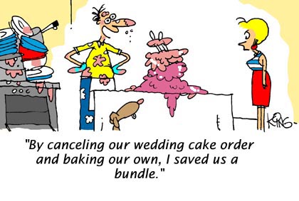 Wedding Cake - Funny Cartoons