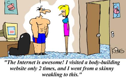 Funny Cartoon - Body Building