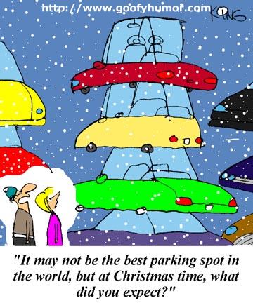 Christmas Parking - Funny Cartoons