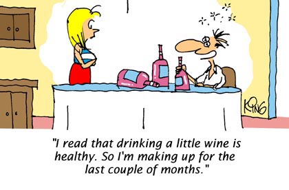 Funny Cartoon - Little Wine