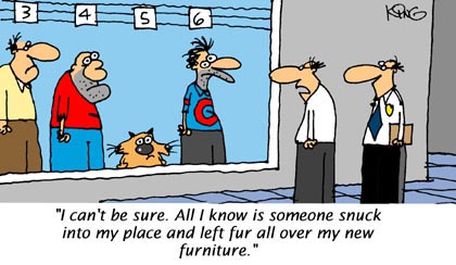 Funny Cartoon - They Left Fur