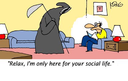 Dead Social Life - Funny Cartoons