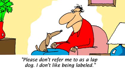 Funny Cartoon - Lap Dog