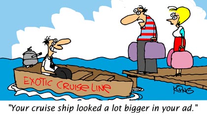 Exotic Cruise Line - Funny Cartoons