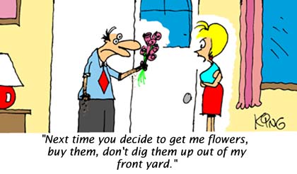 Funny Cartoon - Flowers